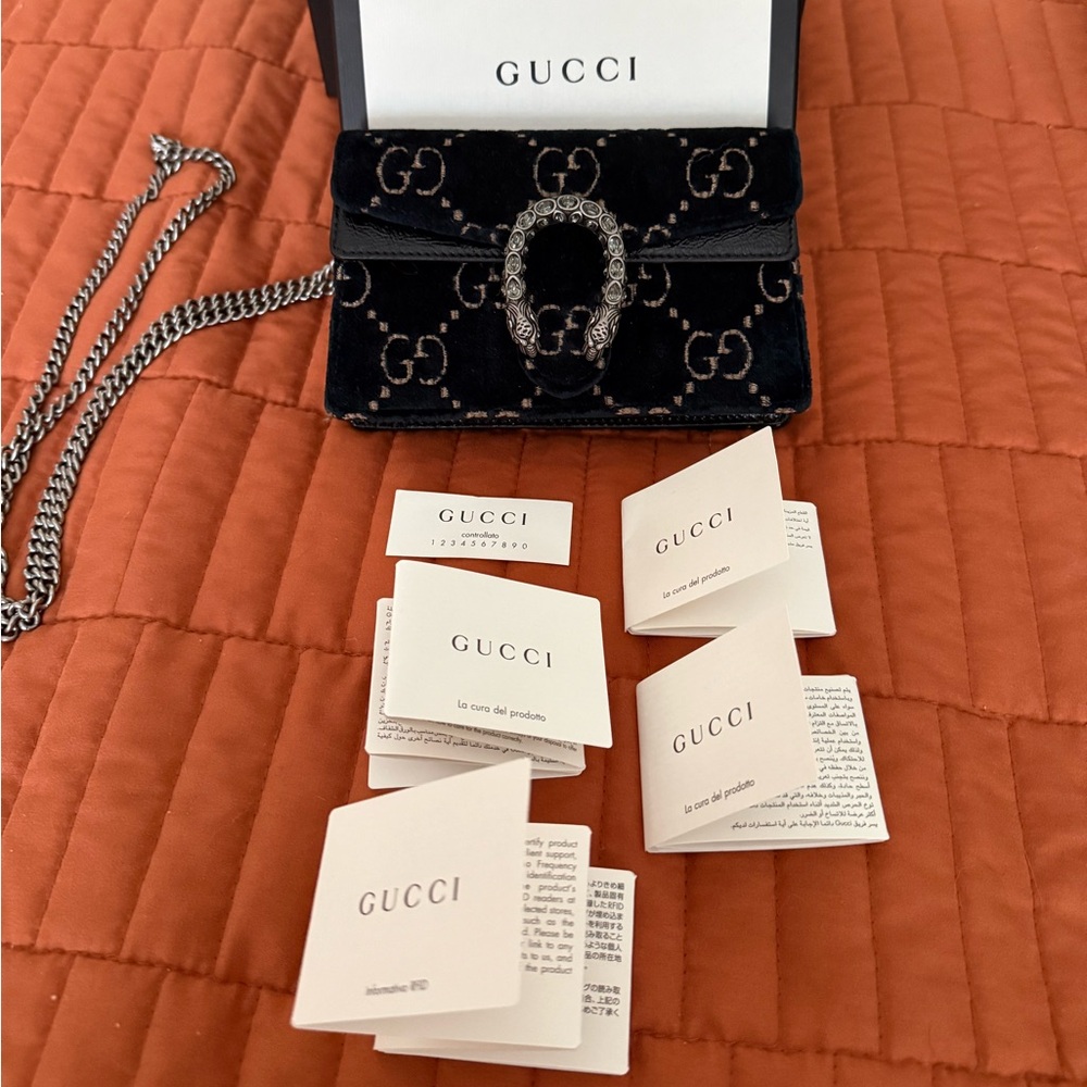 DIONYSUS SUPER MINI BAG NAVY VELVET
